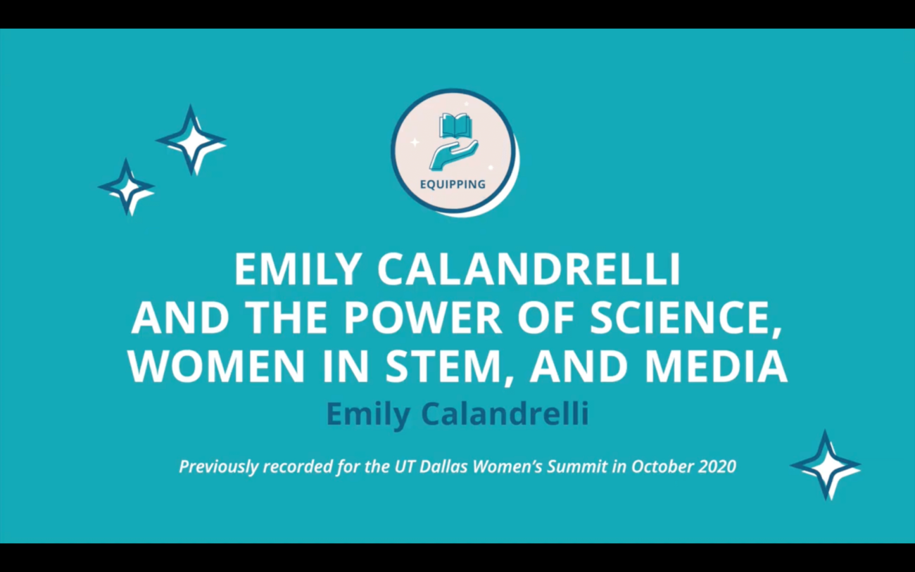 Emily Calandrelli and The Power of Science, Women in STEM and Media
