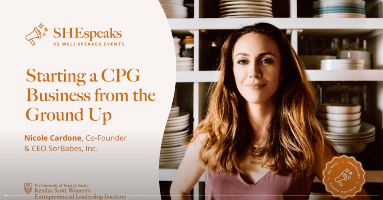 SHEspeaks: Starting a CPG Business from the Ground Up with Nicole Cardone from SorBabes