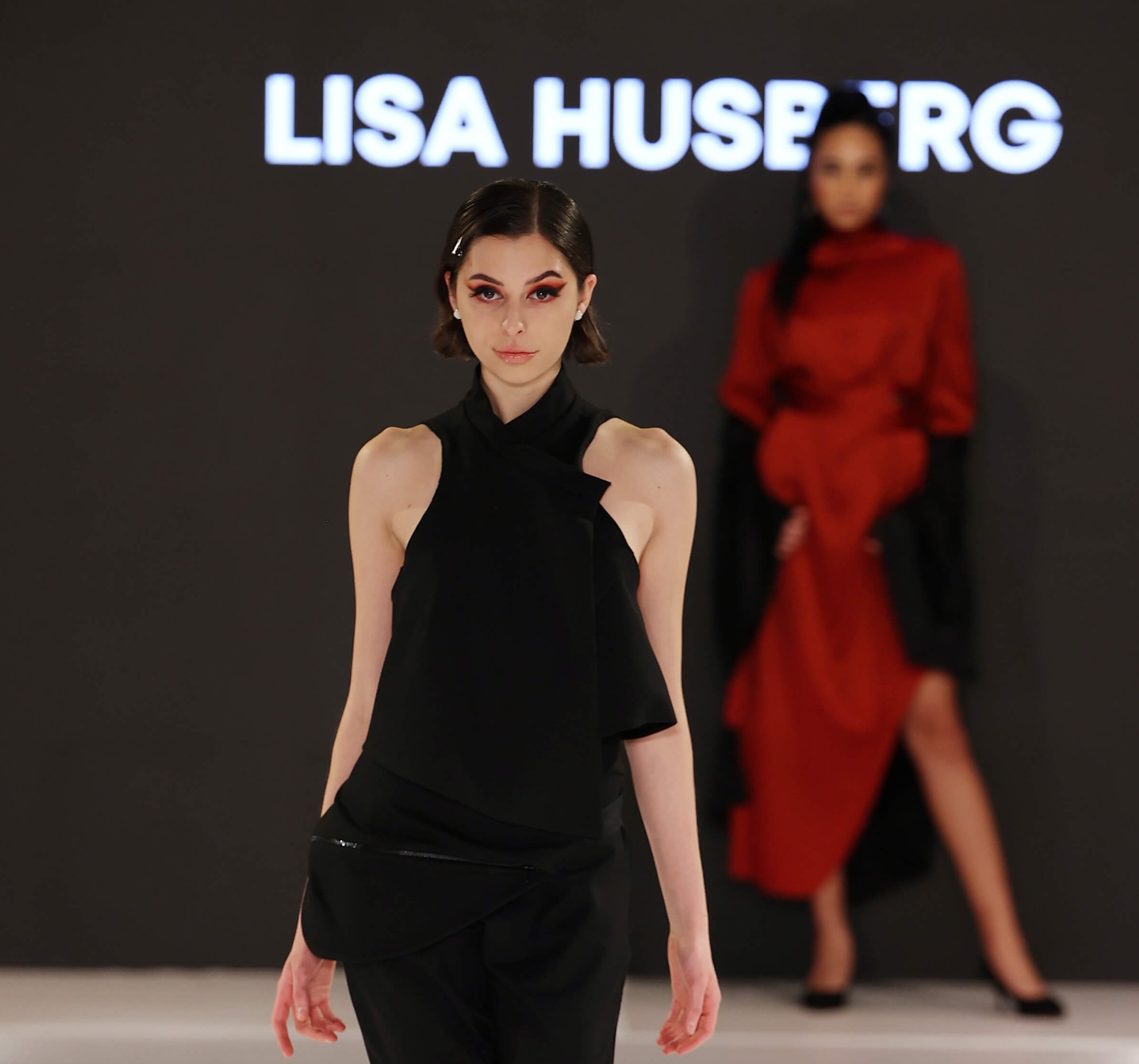 Model on runway at Loka Haus fashion show