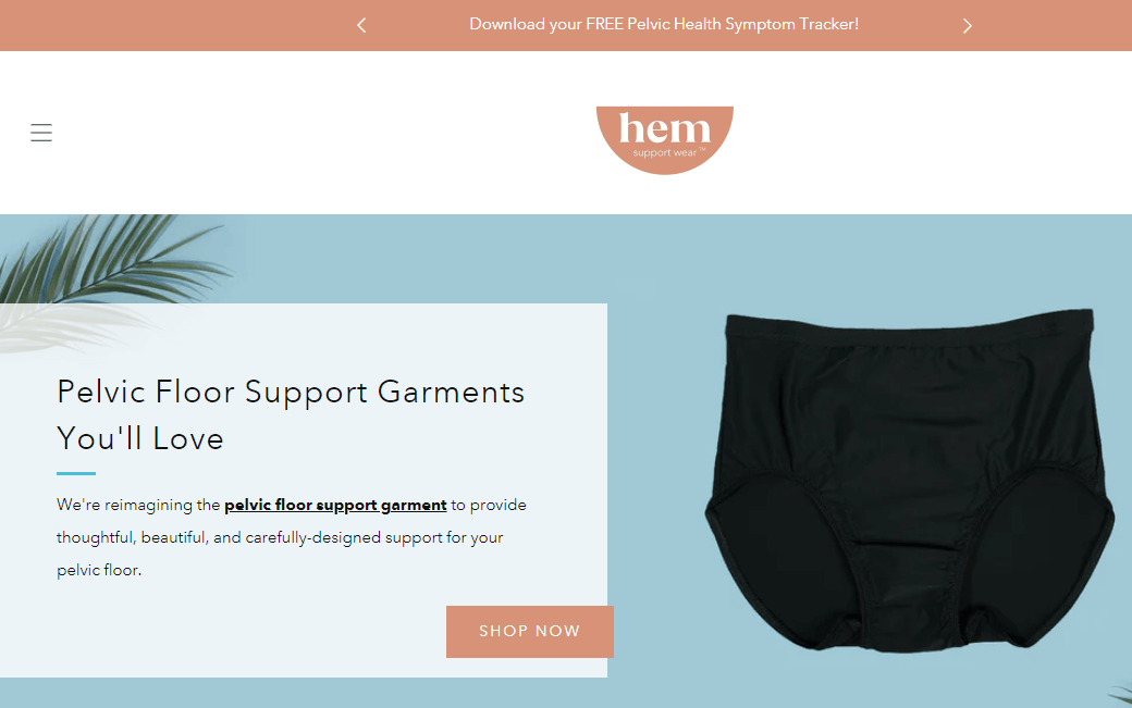 Ad for Hem Support Wear