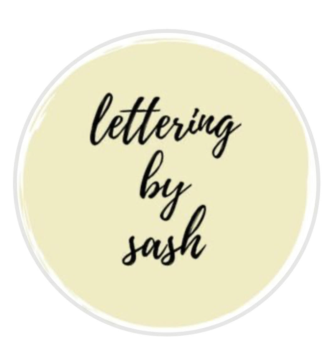 Lettering by Sash logo